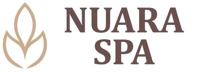 Nuara Spa logo with stylized leaf emblem